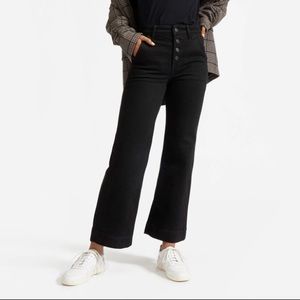 Everlane the wide leg jean black Sz 27 regular